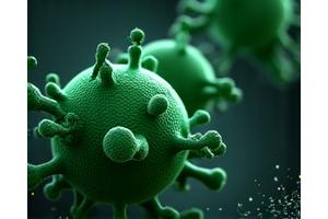 효소 분해 원리로 냄새 입자를 제거하는 기술 시각화