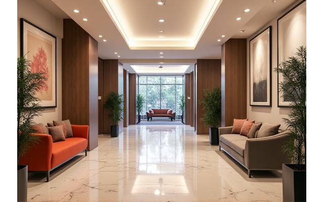 잘 관리된 아파트 공용 공간